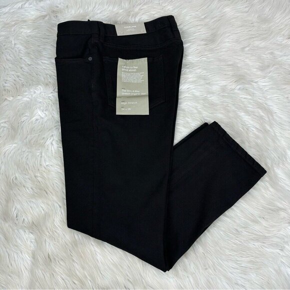 Everlane Uniform Men’s NWT Black The Slim 4-Way Stretch Minimalist Jean W34/L28 - Picture 3 of 13